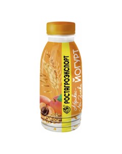 Питьевой йогурт абрикос лен злаки 2 5 бзмж 290 г Ростагроэкспорт
