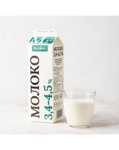 Молоко 3 4 4 5 пастеризованное 1 л цельное Избенка