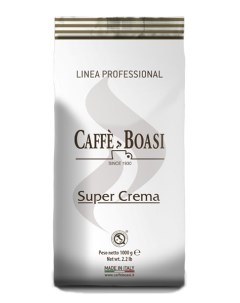 Кофе в зернах Super Crema PROFESSIONAL 1 кг Caffe boasi