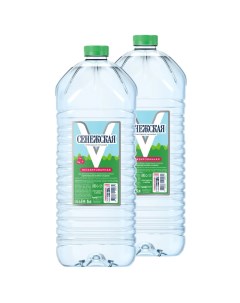 Вода питьевая негазированная 5 л 2 упаковки Сенежская