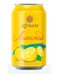 Газированный напиток Лимонад жестяная банка 0 33 л Крым