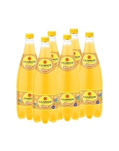 Газированный напиток Сказочный ключик 1 5 л 6 шт в упаковке Калиновъ лимонадъ