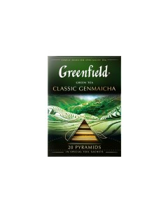 Чай зеленый в пирамидках Classic Genmaicha 20 пакетиков Greenfield