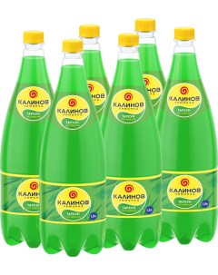 Газированный напиток Тархун 1 5 л 6 шт в упаковке Калиновъ лимонадъ