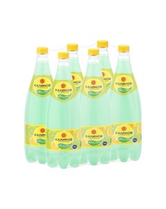 Напиток газированный Лимон Лайм 1 5л х 6шт Калиновъ лимонадъ