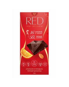 Шоколад темный с апельсином 85 г Red