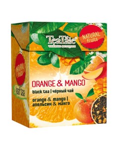 Чай черный Сочные фрукты с ароматом апельсина манго листовой 100 г Teatale