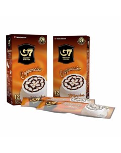 Кофе G7 Капучино Мокка 3 в 1 растворимый в дрип пакете 18 г х 12 шт Trung nguyen