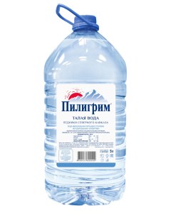 Вода минеральная питьевая негазированная 2 шт х 5 л Пилигрим
