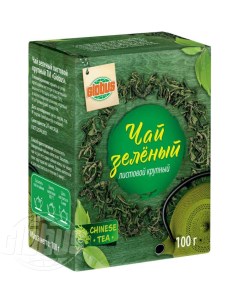 Чай зеленый крупнолистовой 100 г Глобус