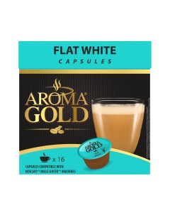 Кофе в капсулах Dolce Gusto Flat White 16 шт Aroma gold