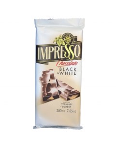 Шоколад темный и белый 200 г Impresso