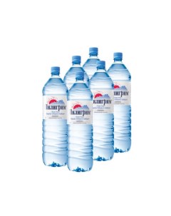 Вода питьевая вода негазированная 1 5 л 6 штук в упаковке Пилигрим