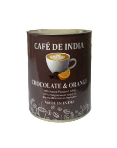 Кофе растворимый со вкусом шоколада и апельсина Chacolate Orange 100 г Bharat bazaar