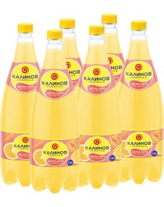 Газированный напиток Ситро 1 5 л 6 шт в упаковке Калиновъ лимонадъ