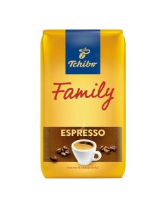 Кофе Family Espresso натуральный жареный в зернах 1 кг Tchibo