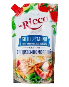 Кетчуп Mr Ricco Grill Menu Средиземноморский с вялеными томатами 350 г Mr.ricco