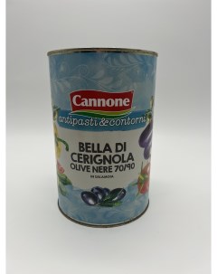 Оливки черные Bella di Cerignola с косточкой 4250 мл Cannone