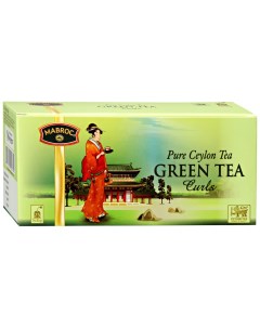 Чай Зеленые кольца зеленый 25 пакетиков по 2 г Mabroc