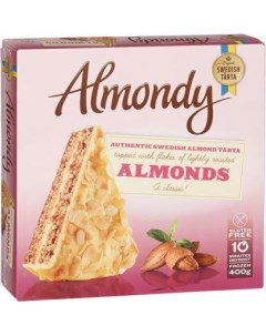 Торт Authentic Swedish Almond Cake миндальный 400 г Almondy
