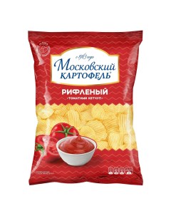 Чипсы рифленые томатный кетчуп 130 г Московский картофель
