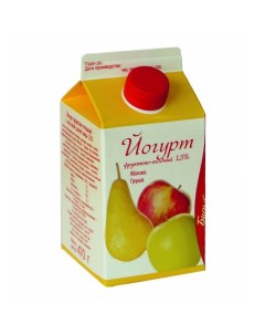 Йогурт питьевой яблоко груша 1 5 БЗМЖ 470 мл Из вологды