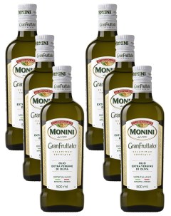 Масло оливковое Экстра Вирджин Гран Фрутато 0 5 л x 6 шт Monini