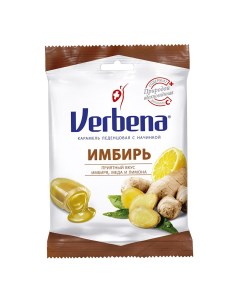 Карамель имбирь с начинкой и витамином С 60 г Verbena