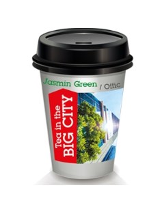 Чай Зеленый с жасмином порционный в бумажном стаканчике 250мл 16стакан упак Чай в большом городе