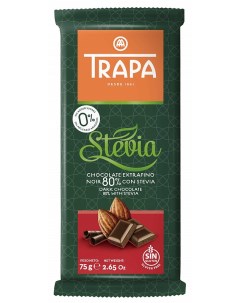 Шоколад горький со стевией 80 75 г Trapa
