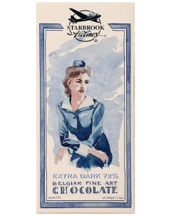 Шоколад горький какао 72 100 г Starbrook airlines