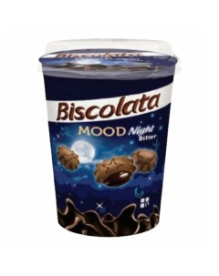 Печенье Mood Bitter песочное с черным шоколадом 125 г Biscolata