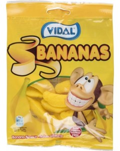 Мармелад жевательный бананы 50 г Vidal
