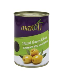 Оливки зеленые без косточки 300 г Maroli