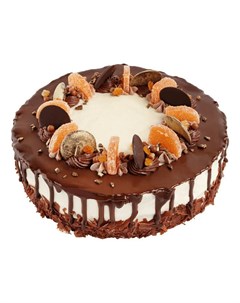 Торт шоколадно апельсиновый бисквитный 1 кг Север-метрополь
