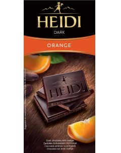 Шоколад Dark с апельсином 80 г Heidi
