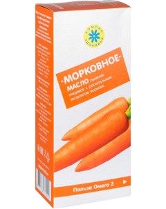 Масло льняное пищевое нерафинированное морковное 200 мл Компас здоровья