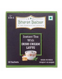 Чай 3в1 Ирландский крем латте premix tea with Irish cream latte 140г Bharat bazaar