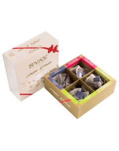 Чай Luxurious Tea Collection Happy Woman ассорти 4 вида 24 пирамидки Svay