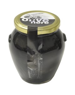 Оливки черные гигантские с косточкой 290 г Cezoni