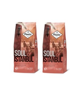 Кофе молотый Soul of Istanbul с нотками сухофруктов и шоколада 200 г х 2 шт Poetti