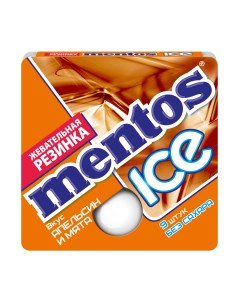 Жевательная резинка ICE вкус апельсин 24 шт по 12 9 г Mentos