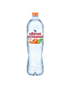 Вода питьевая негазированная со вкусом персика 1 5 л Святой источник
