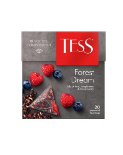 Чай черный в пирамидках Forest Dream 20 пакетиков Tess