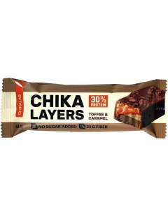 Батончик Chika Layers протеиновый глазированный солёная карамель и арахис 60 г Chikalab