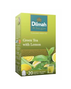 Чай зеленый лимон лайм в пакетиках 1 2 г х 25 шт Dilmah