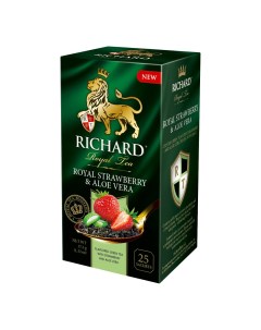Чай зеленый клубника алоэ в пакетиках 1 5 г x 25 шт Richard