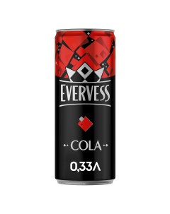 Газированный напиток Кола 0 33 л Evervess
