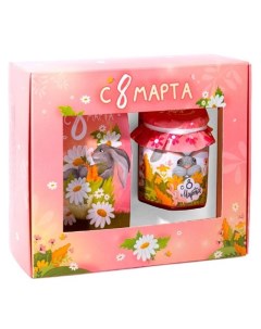 Мед и чай Подарочный набор из 2 продуктов С 8 марта Вотэточай