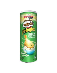 Чипсы картофельные со вкусом сметаны и лука 165 г Pringles